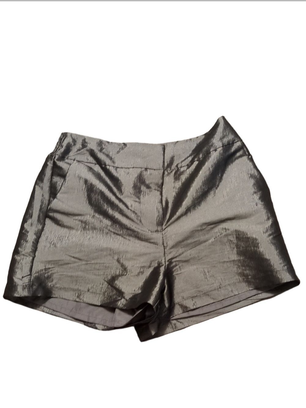 House Of Harlow 1960 Silver Metallic Shorts Size Large